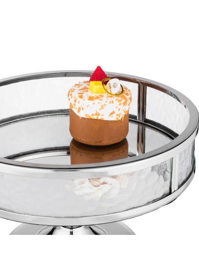 Dania ✨ Serving dish with a luxurious metal and glass base | 30×20 cm ✨ - Image 3